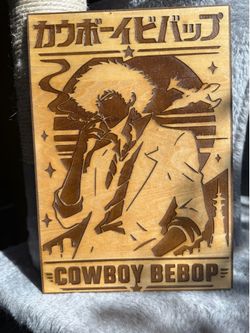 Cowboy Bebop Inspired Wooden Art