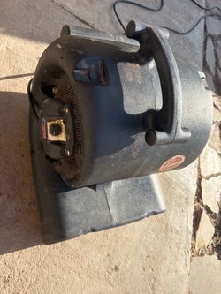 Floor fan air mover