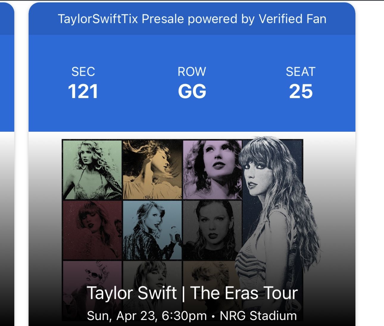 Taylor Swift Tickets - Lower Bowl!