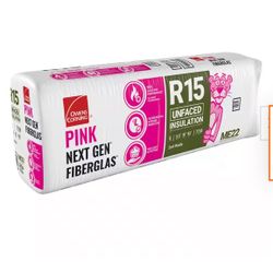 ‼️(4 bags) R-15 Unfaced Fiberglass Insulation Batt 15 in. x 93 in. (1 Bag)