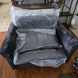 46.5" X 36" Lazy Sofa Chair Comfortable Single person Backrest Soft Cushion Armrests