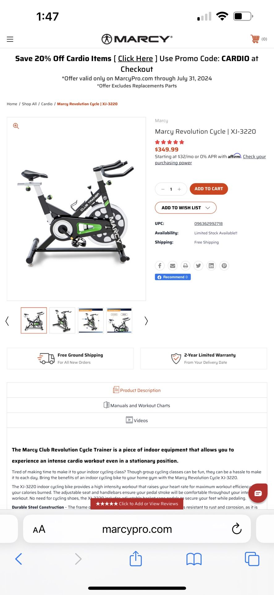 Gym Cycle bike