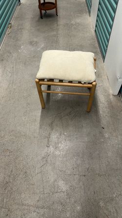 Upholstered Ottoman with wooden Frame