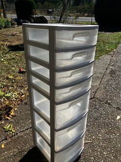 7-Drawer Plastic Storage Tower