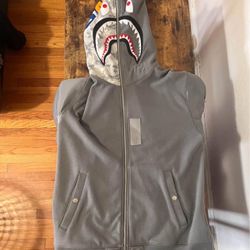 BAPE bomber shark full zip hoodie
