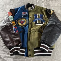 Smoke Rise All Varsity Jacket Matcha Olive 1991 Men's M