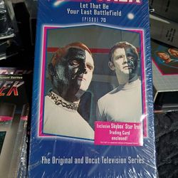 Lot Of Vintage VHS Tapes Star Trek And Star Wars TV Movies Next Generation Some Sealed 1990s Sci-fi 
