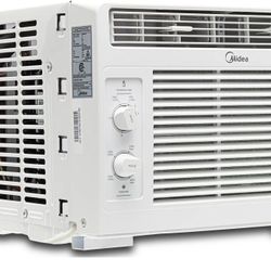 Midea 5,000 BTU 150 Sq ft Mechanical Window Air Conditioner, White, MAW05M1WWT, New