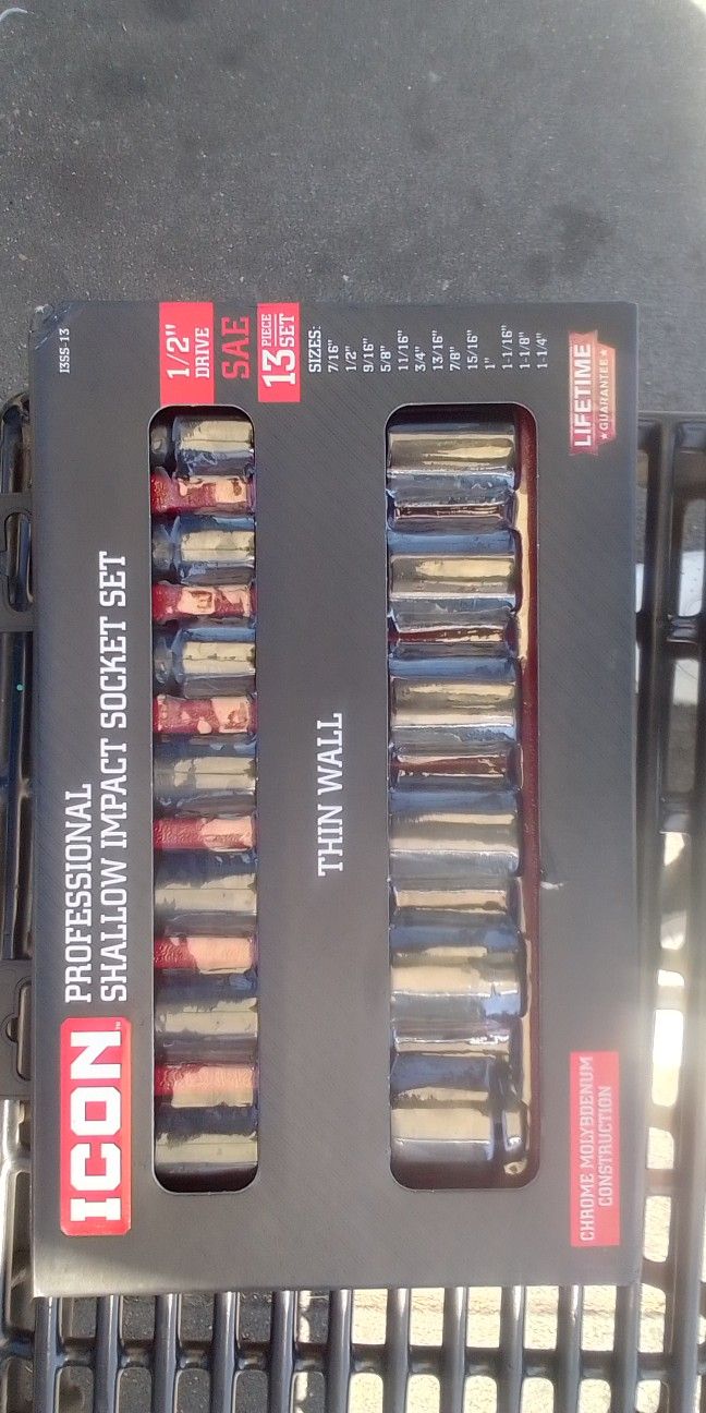 Icon Shallow Impact Socket Set