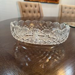 Waterford 11 Inch Oval Crystal Bowl