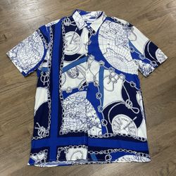 Men’s Zara Button Up Nautical T-Shirt 