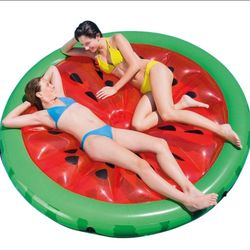 Intex Watermelon Inflatable Island Float 72" X 9" Pool Toy Fun Adults Kids New