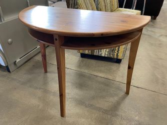 IKEA Laurila Wooden 2 Tier Demilune Console Table