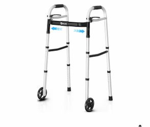 New folding aluminum lightweight walker with wheels