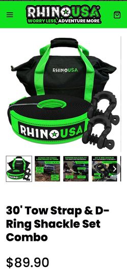 Off-road Recovery Strap + Shackle Set