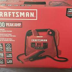 Craftman 1200 Peak Amp Jump Starter Portable Power Station