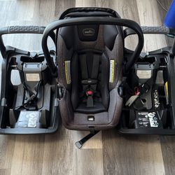 Evenflo Safemax Infant Car seat with Extra base