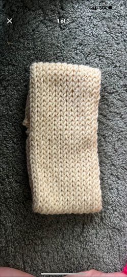 Light Tan Handmade Ear Warmer