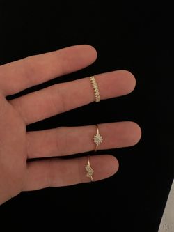 Anillos de oro de 10k.