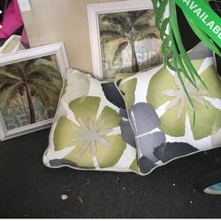 Tropical Pillows And 2 Pictures Modern 
