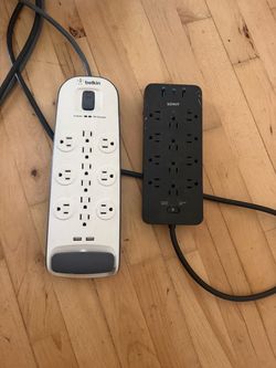 Power surge with USB outlets