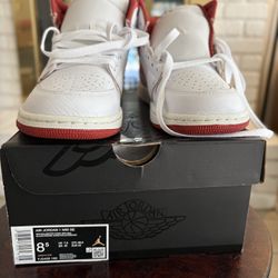  Nike Air Jordan 1 Mid SE in the White/Dune Red/Sail/LobsteNEW NEW