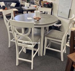 5-pc counter Height dining table set