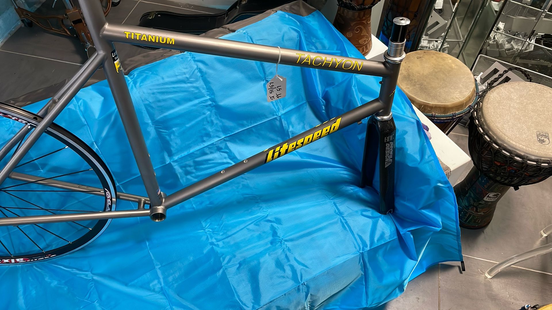 Litespeed Titanium TACHYON 57cm - 650c Frameset & BDC Profile Design Carbon Fork