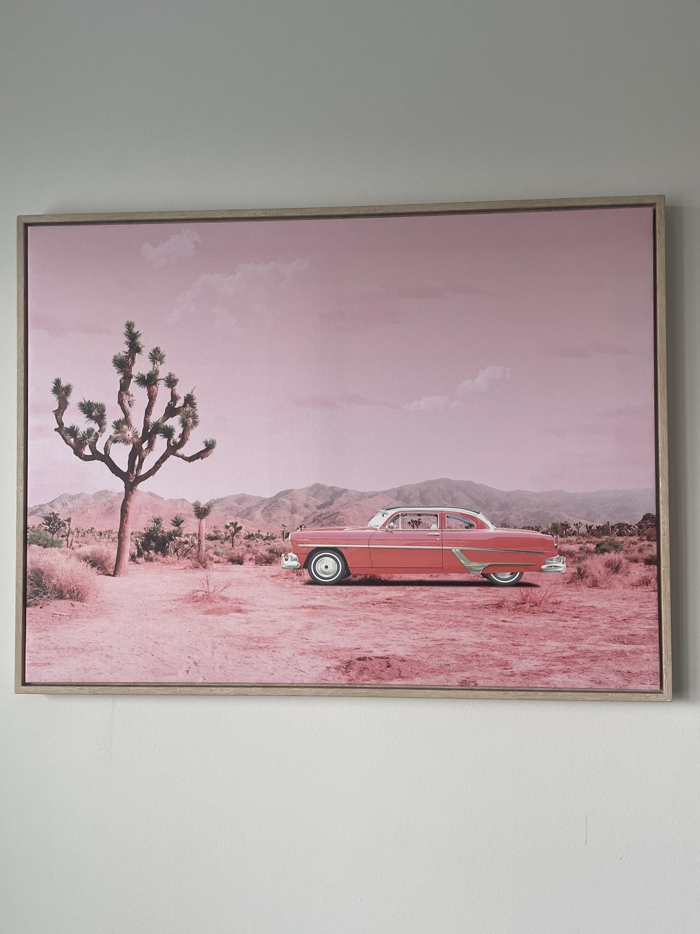 Framed Car & Desert Print