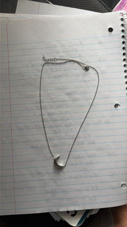 Sterling silver moon necklace(not free)