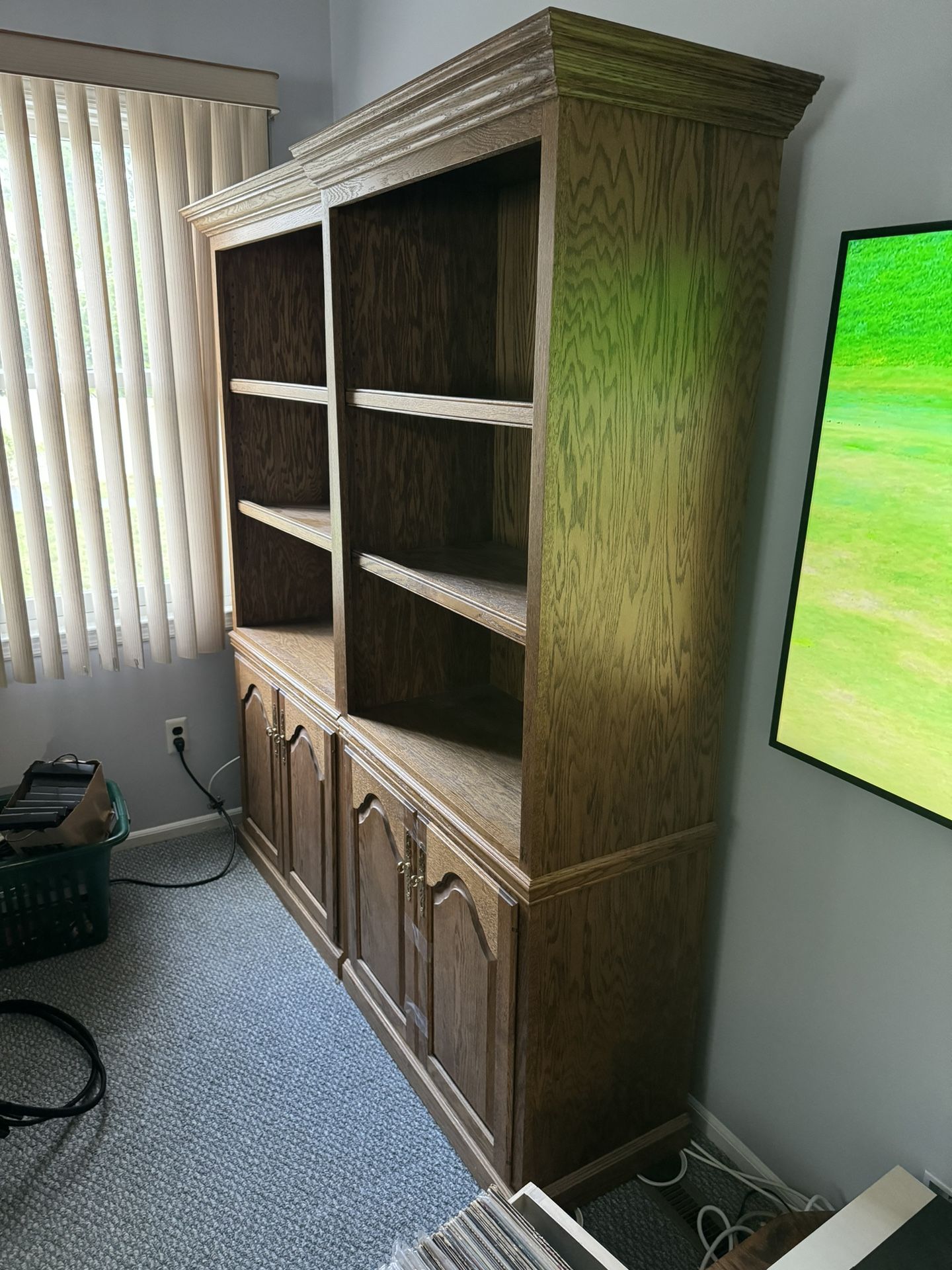 Oak Bookshelves