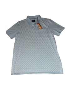 Blue and white short sleeve MBX