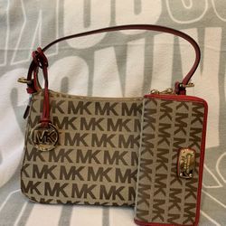 Michael Kors Purse and Zip Wallet