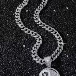 Brand New Raiders pendant and chain Sold as a set $100 each OBO