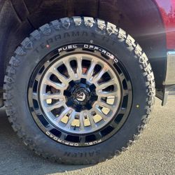 New Wheels & Tires Package Deal, Fuel Arc 20" 33x12.50R20 RT Tires WE FINANCE