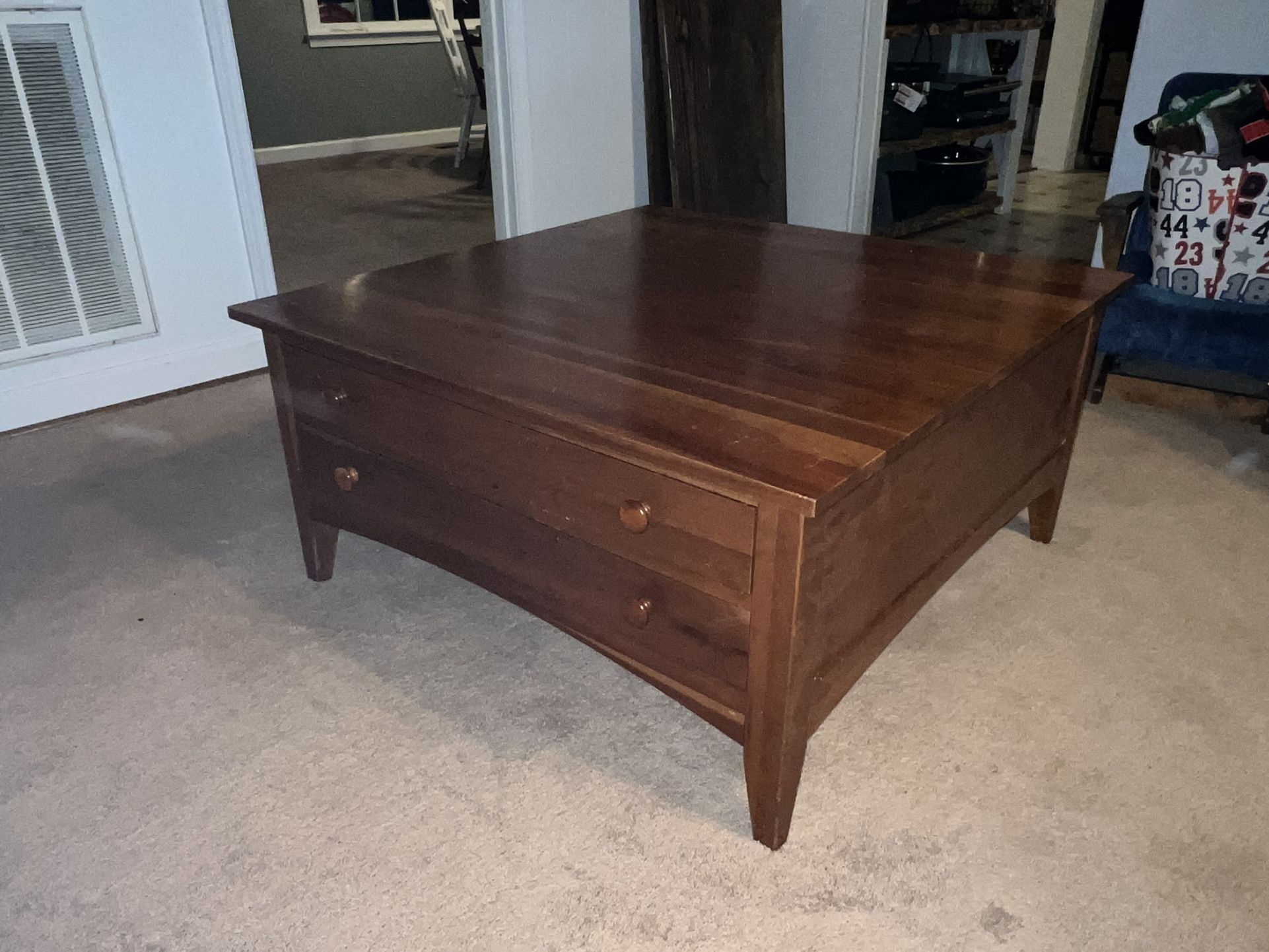 Coffee Table With 4 Drawers