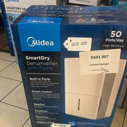 Midea SmartDry Dehumidifier With Pump