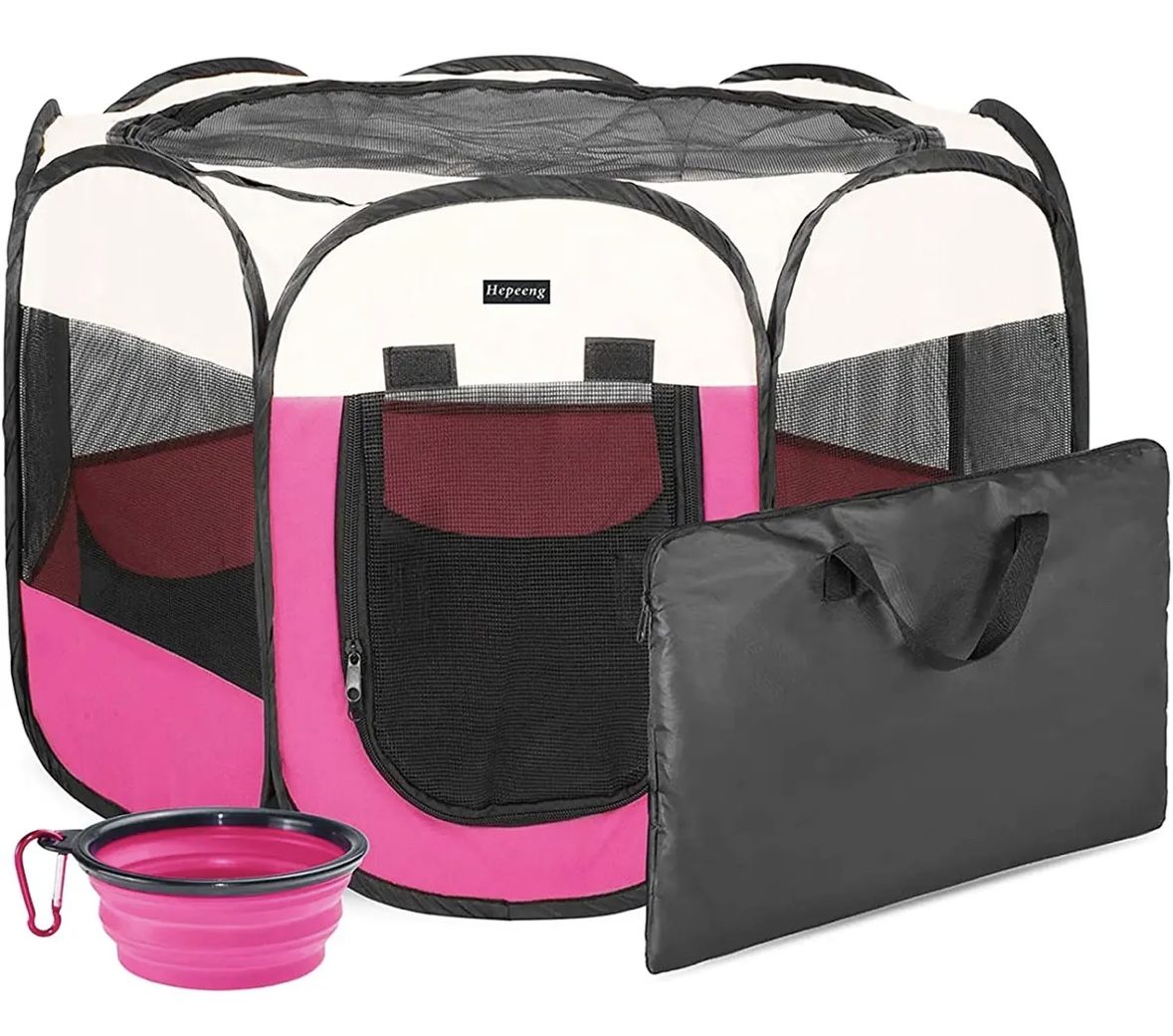 Hepeeng Portable Foldable Pet Playpen $37