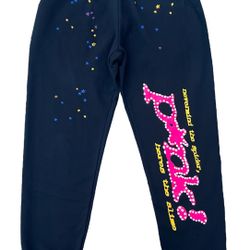 Sp5der P*NK Sweatpants Black (Size S)