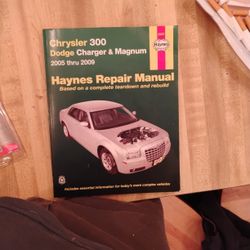 Haynes repair manual for 2005-2009 Chrysler 300, Dodge charger and Magnum 