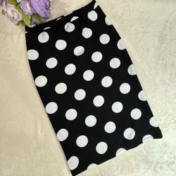 MOA Black and White Polka Dot Skirt