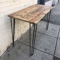 Small desk made from antique wood