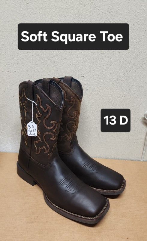 Justin Work Boots Sz 13 D SOFT TOE