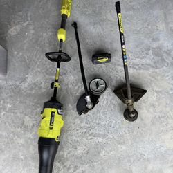 Ryobi 40v Expand It Leaf Blower, Edger, Weed Whacker