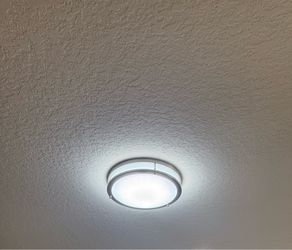 Better Homes & Gardens 14" LED Flush Mount Light, 5 Adjustable Color Temps, Indoor Use, ETL Certified, Energy Star Rated, Brushed Nickel