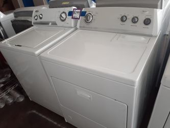 Whirlpool top load washer and dryer set working perfectly with 4 months warranty
