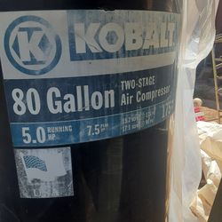 Kobalt 80 gal two stage 175 psi air compressor