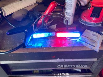 2 red blue Whelen ions