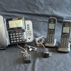 Landline Corded/Cordless Phone System: Panasonic (3 Phones)