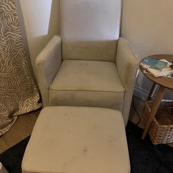 Free Swivel Glider with Ottoman